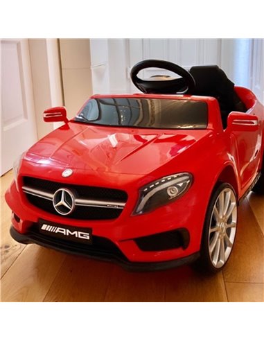 HOMCOM Compatible for 6V Kids Ride On Car Mercedes Benz GLA Licensed Toy toddler with Music Remote Control Rechargeable Headligh