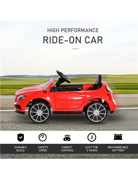 HOMCOM Compatible for 6V Kids Ride On Car Mercedes Benz GLA Licensed Toy toddler with Music Remote Control Rechargeable Headligh - pic 5557 | FastDaddyshop