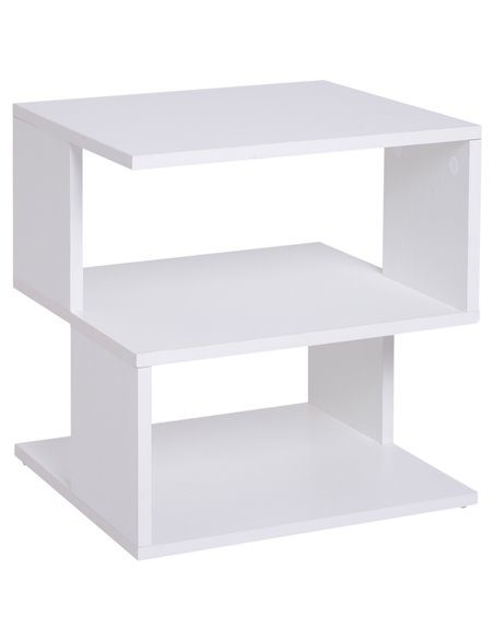 HOMCOM Modern Coffee Table with Storage Shelf, White 833-619WT - pic 55665 | FastDaddyshop