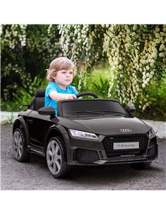 Homcom 3+ Kids Electric Car 12V with Remote Forward Reverse, Lights, Horn, MP3 Player, Black 2