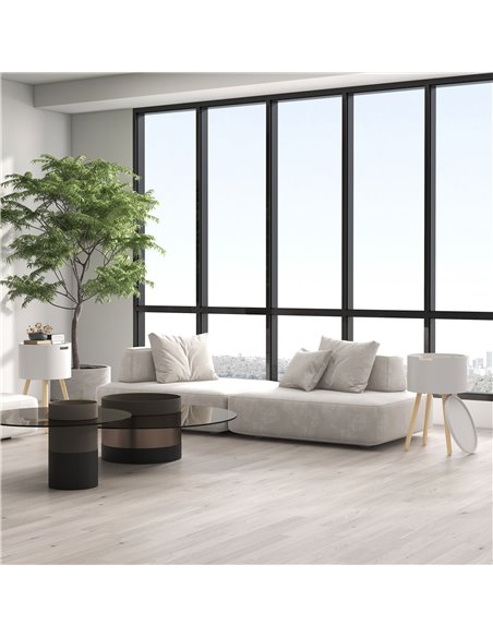 HOMCOM Modern Side Table, Round with Hidden Storage, Removable Tray, Wood Frame, End Coffee Table, White 839-P036 - pic 55729 | FastDaddyshop