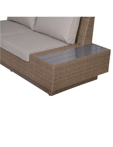 Outsunny 5-Seater Rattan Garden Furniture Outdoor Sectional Corner Sofa and Coffee Table Set  Conservatory Wicker Weave w/ Armre - pic 55790 | FastDaddyshop