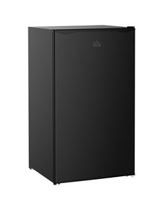 HOMCOM 91 Litre Freestanding Under Counter Fridge Freezer, Black