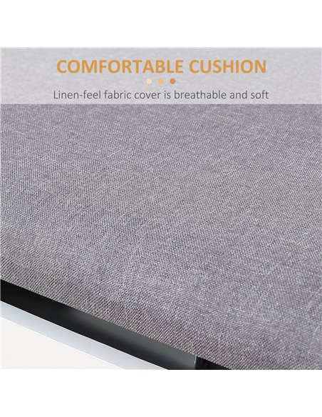 HOMCOM Shoe Bench with Cushion, Modern Storage Bench with Padded Seat, 2-tier Cabinet, Hidden Storage, Adjustable Shelf for Livi - pic 55912 | FastDaddyshop