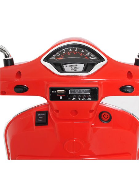 HOMCOM Kids Ride On Motorcycle, 6V, W/LED Lights-Red - pic 5593 | FastDaddyshop