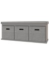 HOMCOM Shoe Storage Bench with Seat, Cushion, Grey 837-453V70GY