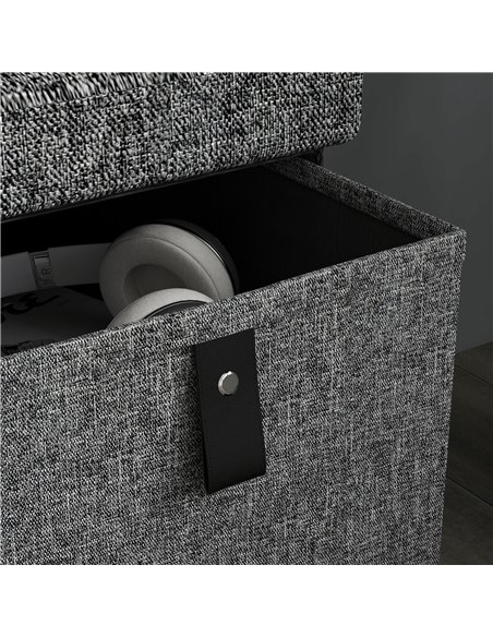HOMCOM Six-Drawer Shoe Storage Bench, with Padded Top Seat - Dark Grey 837-465V70CG - pic 56022 | FastDaddyshop