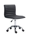 Vinsetto Adjustable Swivel Office Chair with Chrome Base, Black 921-075V70BK