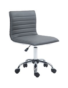 Vinsetto Adjustable Swivel Office Chair with Chrome Base, Dark Grey 921-075V70CG