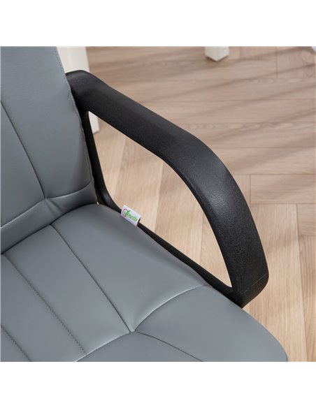 Vinsetto Swivel Executive Office Chair PU Leather Computer Desk Chair Office Furniture Gaming Seater - Grey 921-691V00GY - pic 56201 | FastDaddyshop