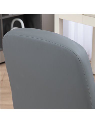 Vinsetto Swivel Executive Office Chair PU Leather Computer Desk Chair Office Furniture Gaming Seater - Grey 921-691V00GY