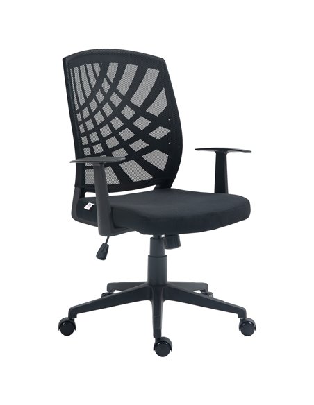 HOMCOM Ergonomic Height Adjustable Mesh Office Chair, Black 921-702V70BK - pic 56231 | FastDaddyshop