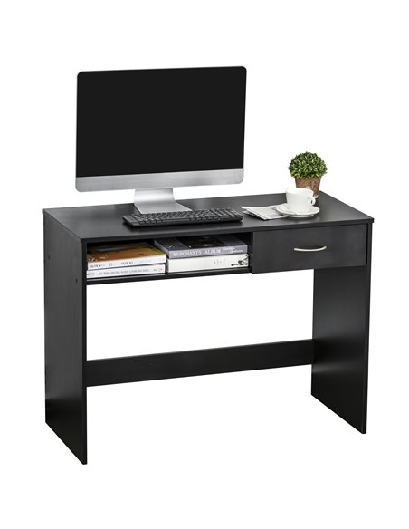 HOMCOM Modern Computer Work Desk Table, Black 836-265BK - pic 56348 | FastDaddyshop