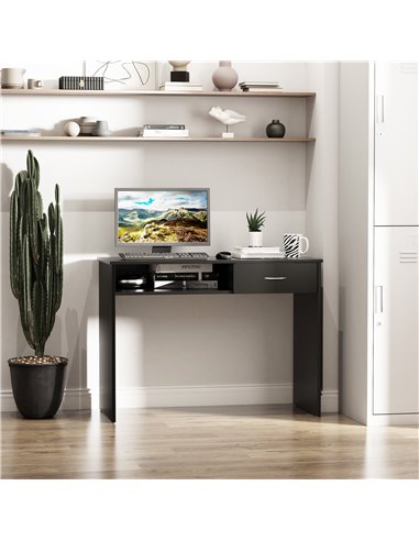 HOMCOM Modern Computer Work Desk Table, Black 836-265BK