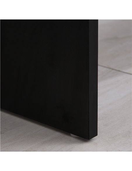 HOMCOM Modern Computer Work Desk Table Study w/ Shelf Drawer Standing Writing Station Display Stylish Storage Compact Black 836- - pic 56355 | FastDaddyshop