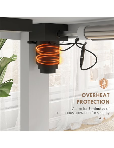 Vinsetto Electric Desk, Height Adjustable Standing Desk with 3 Memory Settings, Collision Avoidance and Overheat Protection 838- - pic 56482 | FastDaddyshop