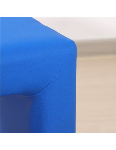 HOMCOM Toddler 2-in-1 Sofa Chair for Playroom, Comfortable Child's Armchair for Relaxation & Play, Blue 310-021V70BU