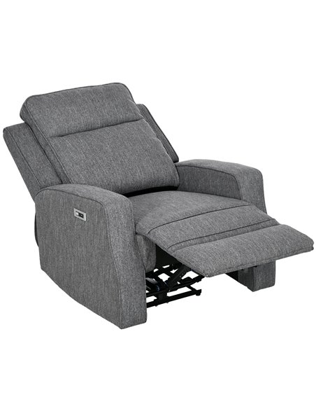 HOMCOM Electric Recliner Armchair with Adjustable Leg Rest, Charcoal Grey 833-987V71CG - pic 56618 | FastDaddyshop