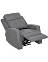HOMCOM Electric Recliner Armchair with Adjustable Leg Rest, Charcoal Grey 833-987V71CG