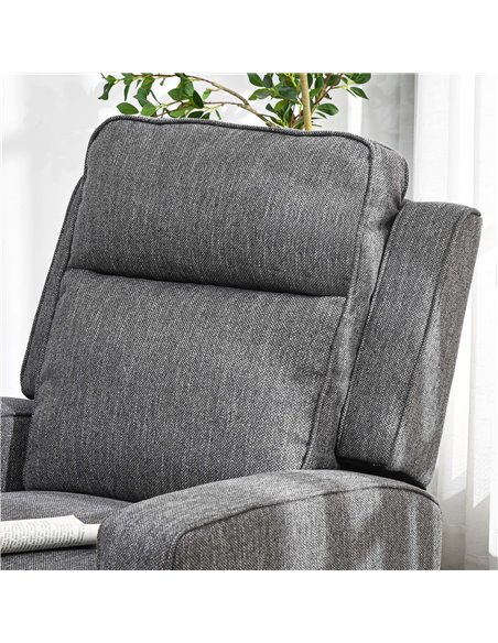 HOMCOM Electric Recliner Armchair, Recliner Chair with Adjustable Leg Rest, USB Port, Charcoal Grey 833-987V71CG - pic 56625 | FastDaddyshop