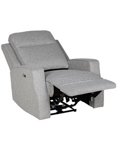 HOMCOM Electric Recliner Armchair with Adjustable Leg Rest, Grey 833-987V71GY