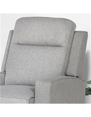 HOMCOM Electric Recliner Armchair, Recliner Chair with Adjustable Leg Rest, USB Port, Grey 833-987V71GY