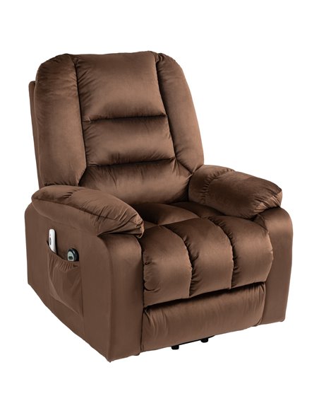 HOMCOM Lift Chair, Electric Riser and Recliner Chair, Brown 713-160V70DR - pic 56717 | FastDaddyshop