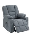 HOMCOM Oversized Riser and Recliner Chairs for the Elderly, Grey 713-124V70GY
