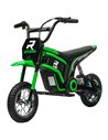 HOMCOM 24V Electric Motorbike, Dirt Bike 16 Km/h Max. Speed, Green 370-304V70GN