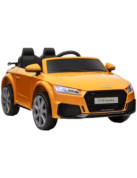 HOMCOM 12V Kids Licensed Audi TT RS Ride-On Car, Yellow 370-079V70YL - pic 56915 | FastDaddyshop