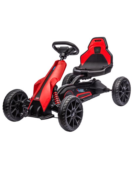 HOMCOM 12V Electric Ride-On Racing Go Kart for Kids, Red 370-288V70RD - pic 56942 | FastDaddyshop