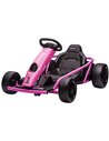 HOMCOM 24V Electric Drift Ride-On Racing Go Kart for Kids, Pink 370-303V70PK