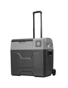 HOMCOM Portable Car Fridge Freezer, 12/24V 50L, Electric Cooler Box for Camping, Travel, Picnic, Grey C00-019V70