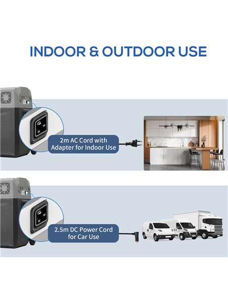 HOMCOM Portable Car Fridge Freezer, 12/24V 50L, Electric Cooler Box for Camping, Travel, Picnic, Grey C00-019V70 - pic 56985 | FastDaddyshop