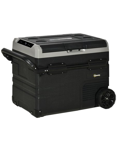 Outsunny 50L Car Portable Fridge Freezer, 12/24V DC and 110-240V AC, Grey C00-034V72 - pic 57005 | FastDaddyshop