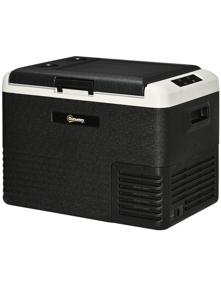 Outsunny 40L Car Portable Fridge Freezer, 12/24V DC and 110-240V AC, Grey C00-036V71GY - pic 57014 | FastDaddyshop