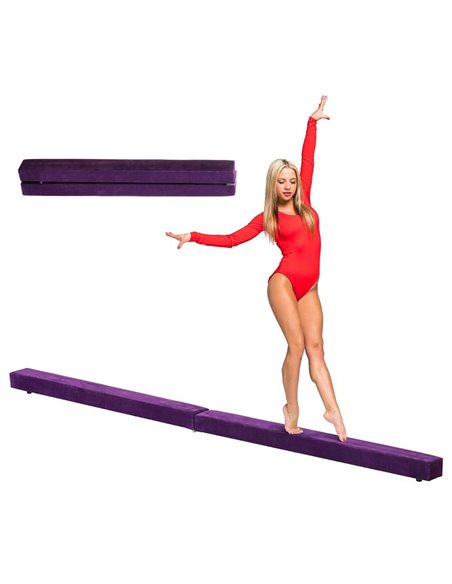 HOMCOM Balance Beam Trainer, 2.4 m-Purple A50-004VT - pic 57041 | FastDaddyshop