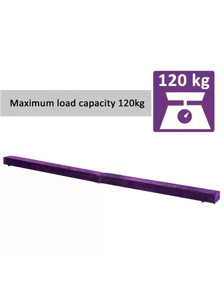 HOMCOM Balance Beam Trainer, 2.4 m-Purple A50-004VT - pic 57043 | FastDaddyshop