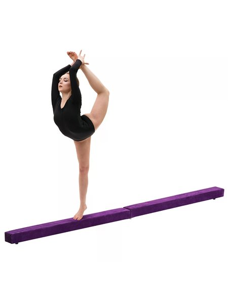 HOMCOM Balance Beam Trainer, 2.4 m-Purple A50-004VT - pic 57044 | FastDaddyshop