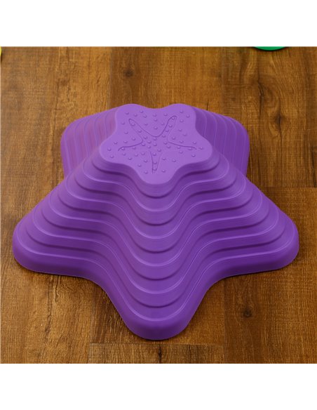 ZONEKIZ Kids Stepping Stones, 11 Pieces Balance River Stones for Obstacle Course, Stackable Non-Slip Starfish Shape, Sensory Pla - pic 57102 | FastDaddyshop