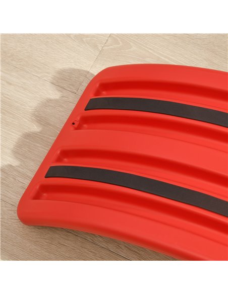 ZONEKIZ Wobble Balance Board for Kids, Montessori Stepping Stone Toy, Durable Nursery Play Equipment, 82 x 27.5 x 19.5cm, Red 33 - pic 57110 | FastDaddyshop