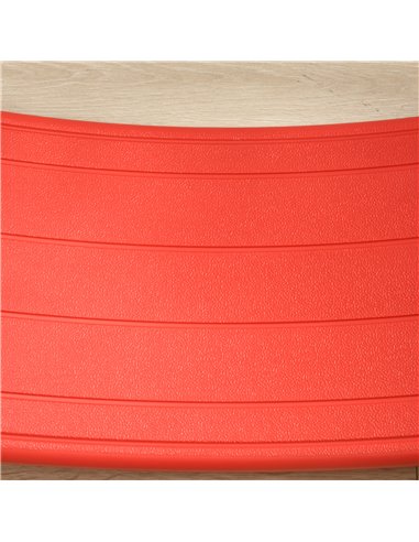 ZONEKIZ Wobble Balance Board for Kids, Montessori Stepping Stone Toy, Durable Nursery Play Equipment, 82 x 27.5 x 19.5cm, Red 33