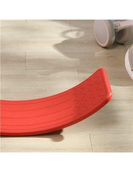ZONEKIZ Wobble Balance Board for Kids, Montessori Stepping Stone Toy, Durable Nursery Play Equipment, 82 x 27.5 x 19.5cm, Red 33 - pic 57112 | FastDaddyshop
