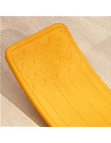 ZONEKIZ Wobble Balance Board for Kids, Montessori Stepping Stone Toy, Nursery Play Equipment, 82 x 27.5 x 19.5cm, Orange 331-036