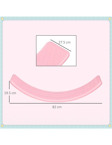 ZONEKIZ Pink Balance Board, Wobble Exercise Board for Children Ages 3-6, Coordination and Balance Improvement 331-036V00PK - pic 57124 | FastDaddyshop