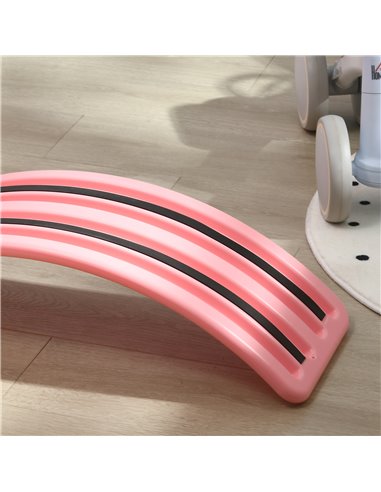 ZONEKIZ Pink Balance Board, Wobble Exercise Board for Children Ages 3-6, Coordination and Balance Improvement 331-036V00PK