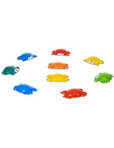 ZONEKIZ 9PCs Crab-shaped Kids Stepping Stones, Multicoloured 347-018V00MX