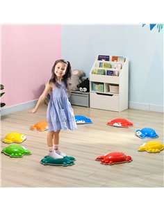 ZONEKIZ 9PCs Crab-shaped Kids Stepping Stones, Multicoloured 347-018V00MX 2