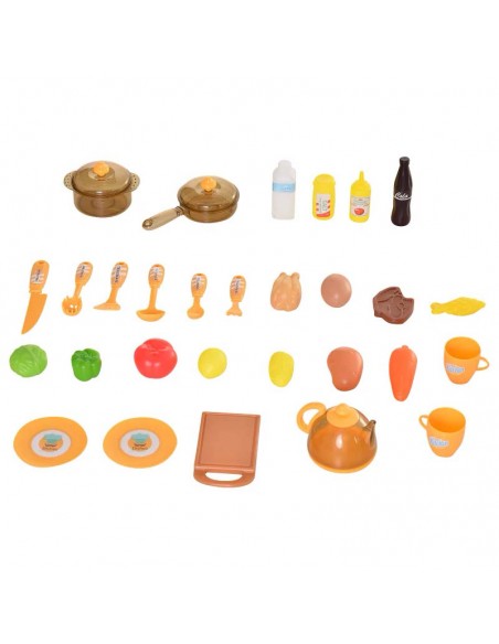 Homcom Kids Pretend Play Kitchen Set Pink-Purple - pic 5722 | FastDaddyshop