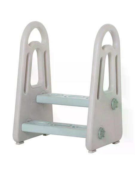 HOMCOM Two Step Stool for Kids Toddlers Ladder, Grey 311-025 - pic 57248 | FastDaddyshop